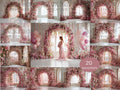 Baby Pink Flower Arch Digital Background Set | Maternity Bundle Backdrop | Baby Girl Shower