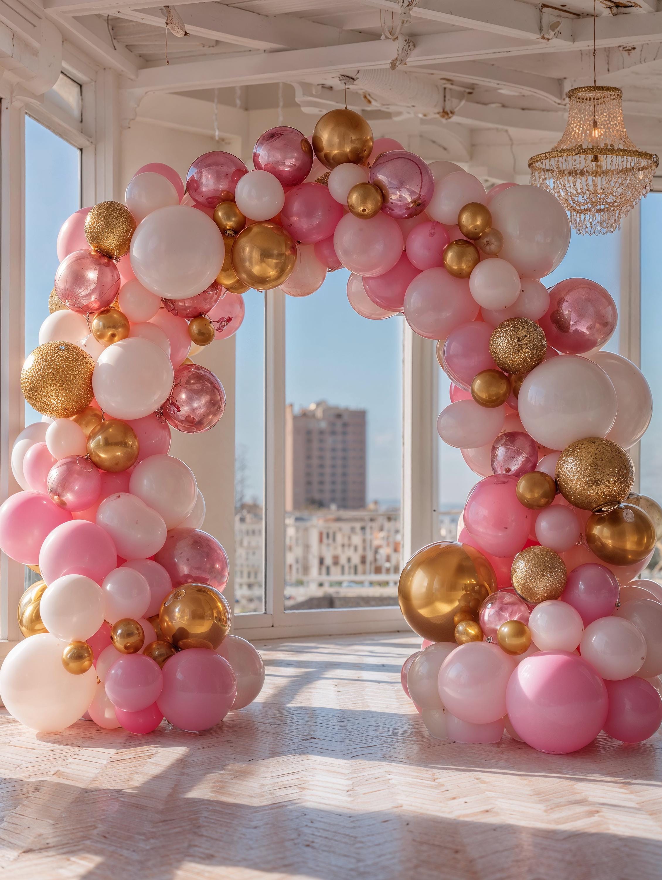 15 Birthday Photography Backdrops, Balloon Backdrops, Arch Backdrops, Kids Party Glam, Festive Overlays (Digital Download)