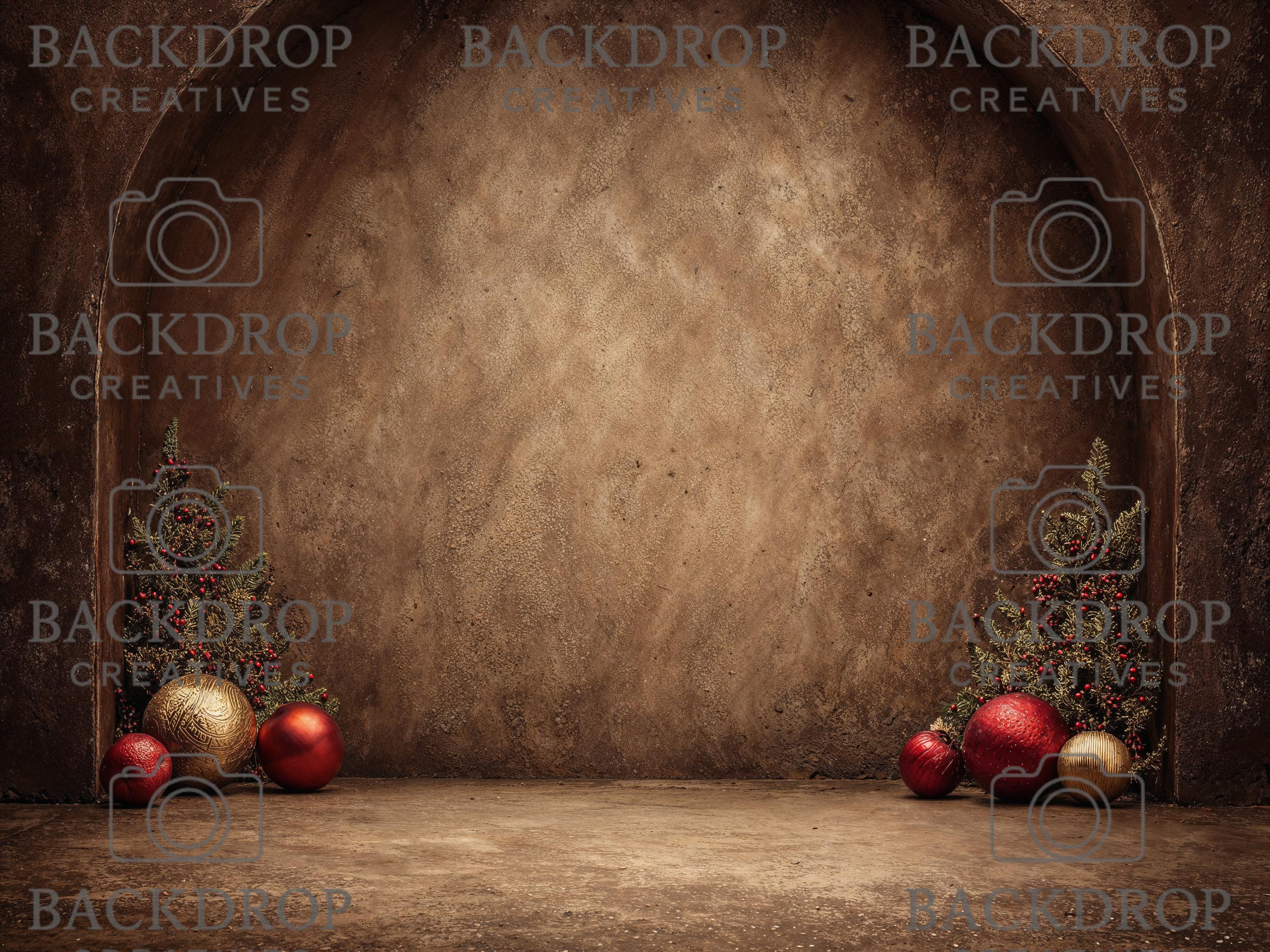 14 Brown Christmas Digital Backdrops, Maternity Backdrops, Flower Arch, Studio Overlays, Fine Art Textures