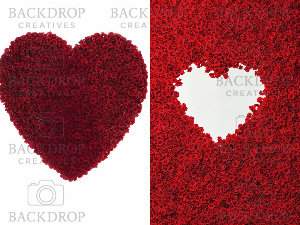 Valentines Day Rose Arch Digital Backdrop Set | Maternity, Baby Shower