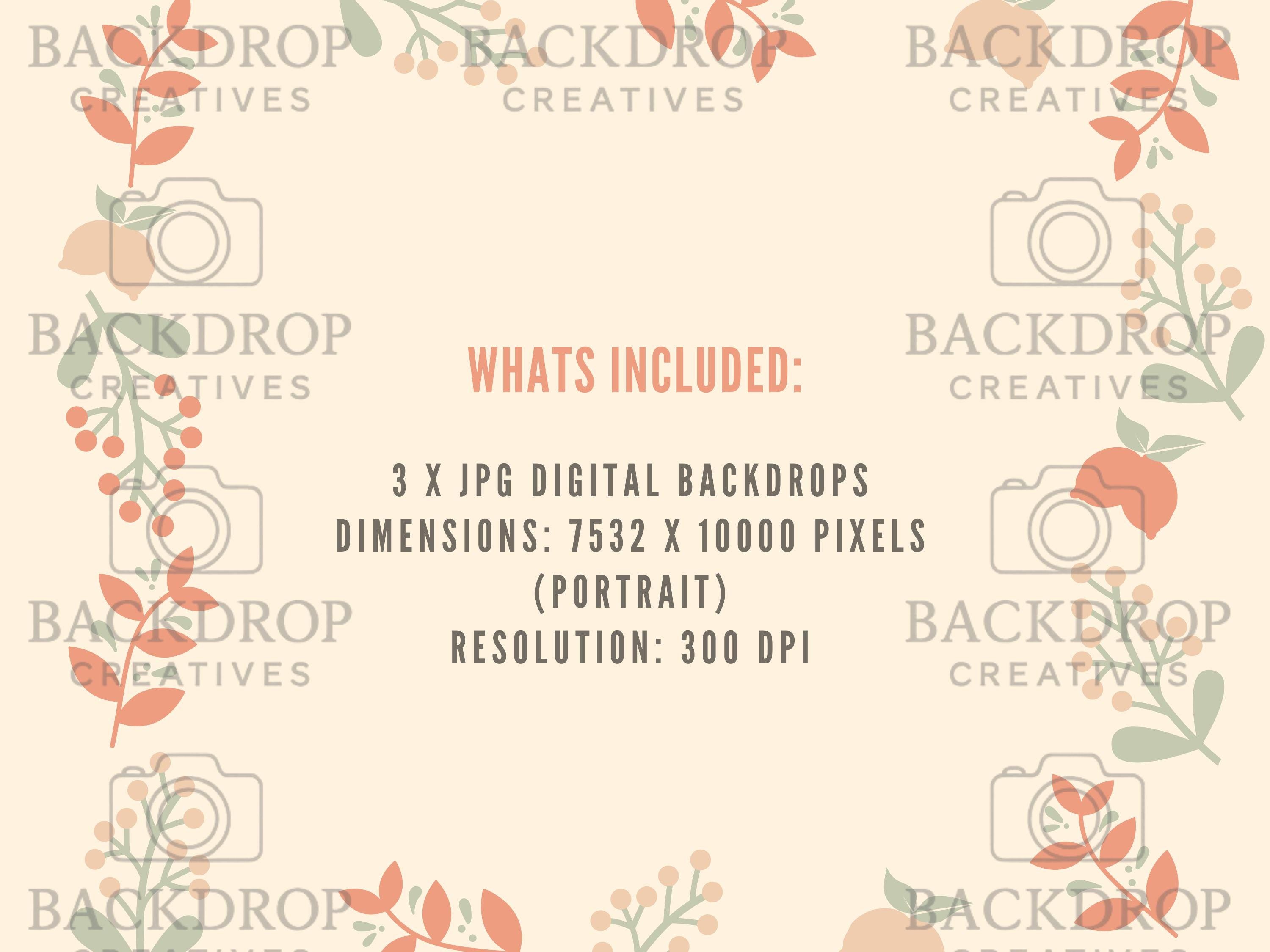 Pink Heart Digital Backdrop Set | Maternity, Valentines Day, Baby Shower (Digital Download)