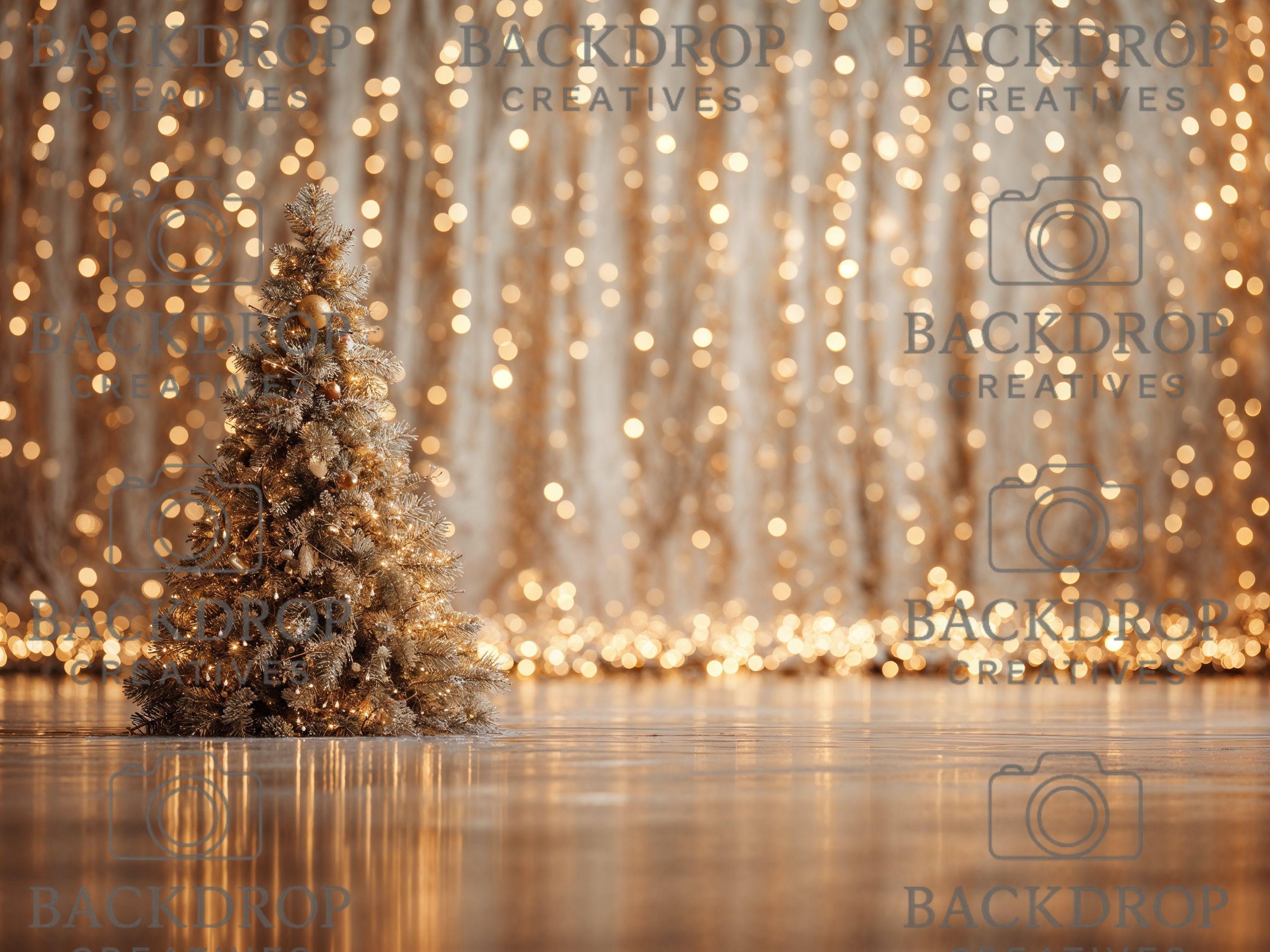 Gold Christmas Baby Toddler Set Digital Backdrops, Child Backdrops, Studio Overlays, Winter Bundle