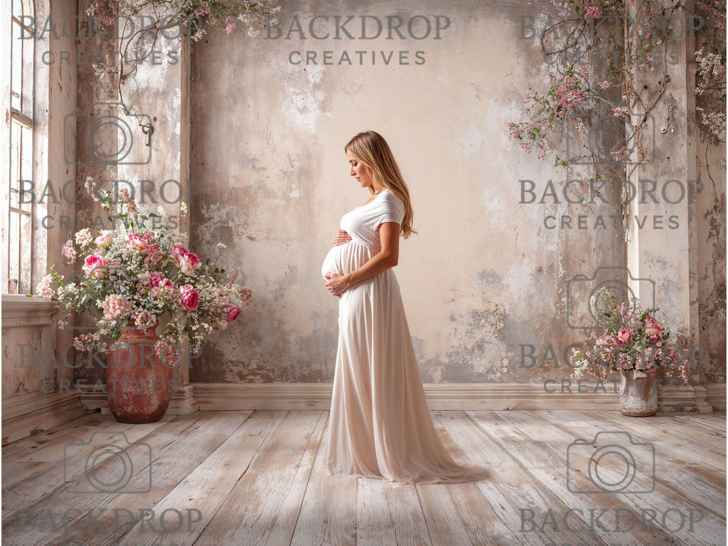 Fine Art Neutral Arch Set Digital Backdrops, Maternity Backdrops Bundle
