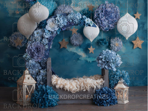 Baby Moon 3 Digital Backdrop, Newborn Background, Baby Backdrop, Newborn Backdrops, Photoshop Background