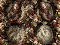 Boho Baby Basket Flower Digital Backdrop Set, Newborn Overlay Props, Newborn Backdrops, Photoshop Overlays, Floral Backgrounds