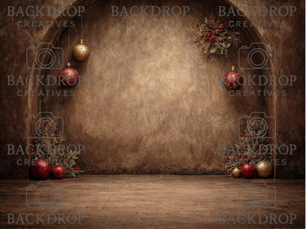 Boho Christmas Set Digital Backdrops, Maternity Backdrops, Flower Arch, Studio Overlays, Fine Art Textures