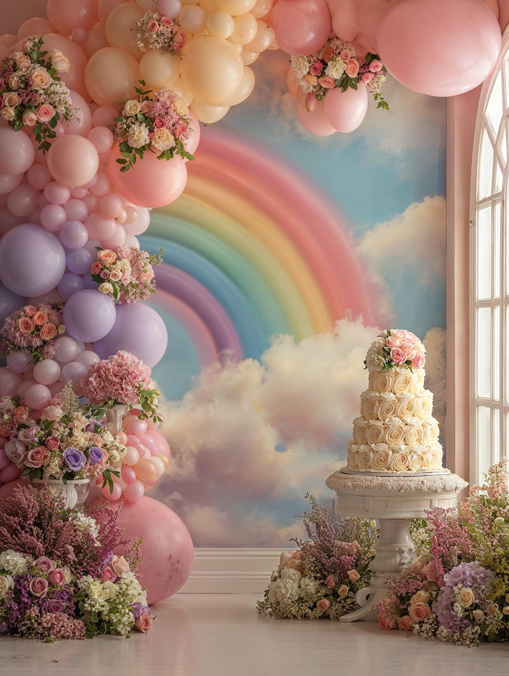 15 Birthday Photography Backdrops, Balloon Backdrops, Arch Backdrops, Kids Party Glam, Festive Overlays (Digital Download)