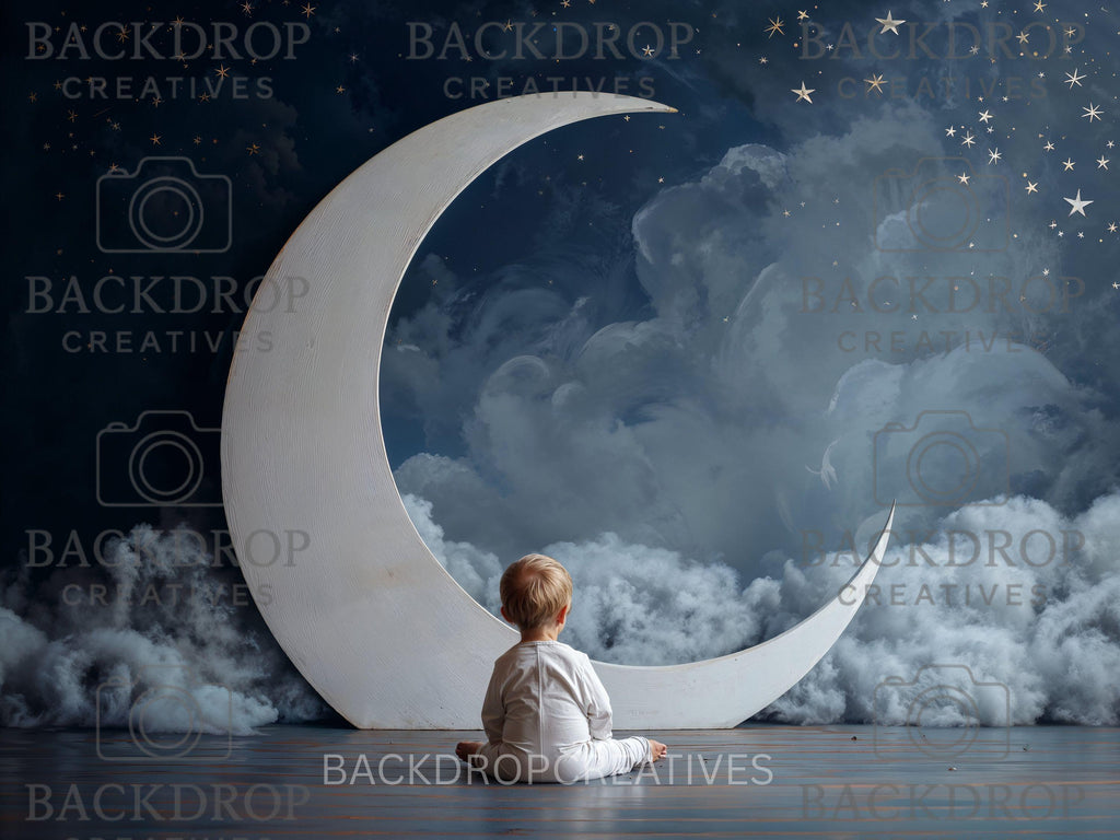 Baby Moon 5 Digital Backdrop, Newborn Background, Baby Backdrop, Newborn Backdrops, Photoshop Background