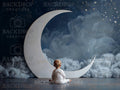 Baby Moon 5 Digital Backdrop, Newborn Background, Baby Backdrop, Newborn Backdrops, Photoshop Background