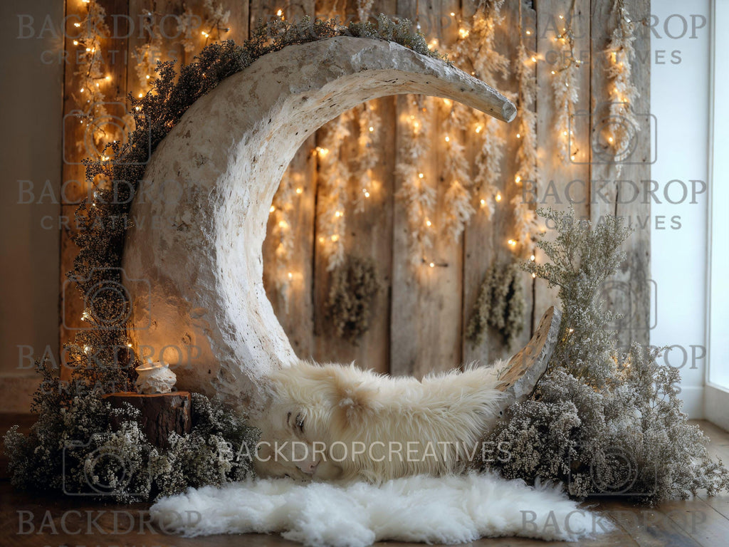Baby Moon 7 Digital Backdrop, Newborn Background, Baby Backdrop, Newborn Backdrops, Photoshop Background