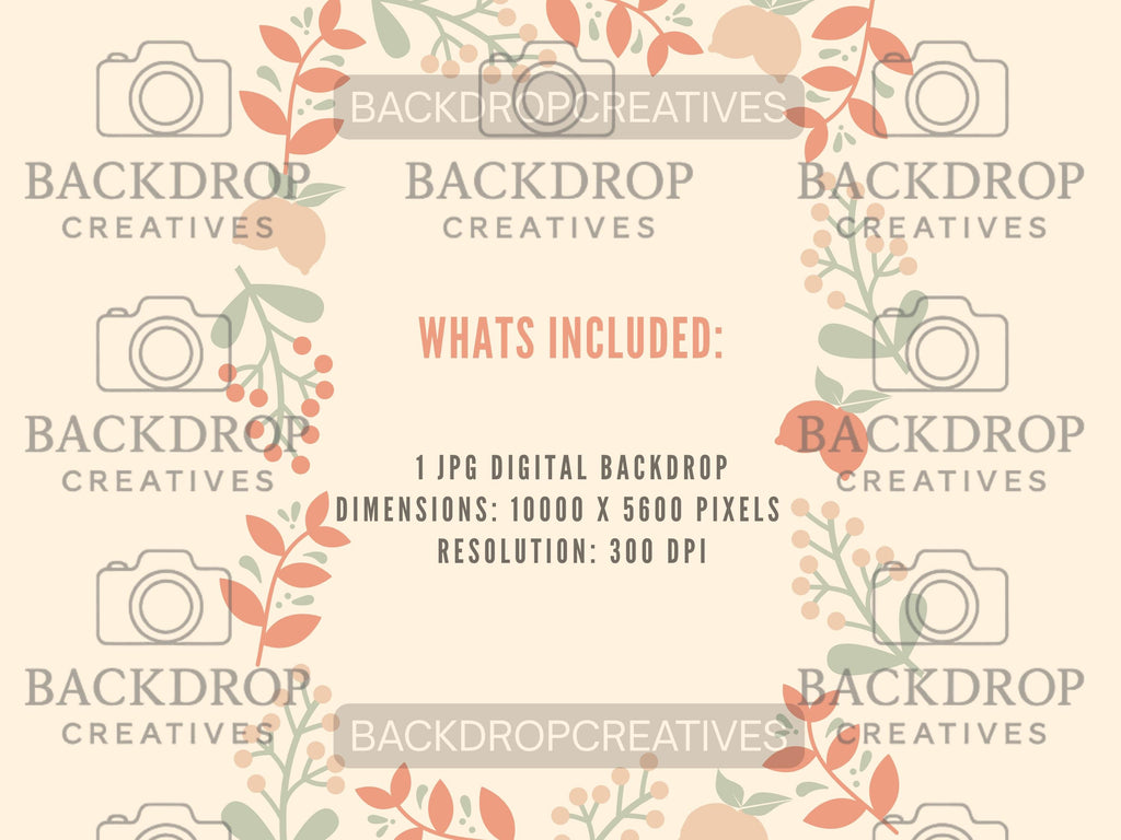 Christmas Candycane Digital Backdrop