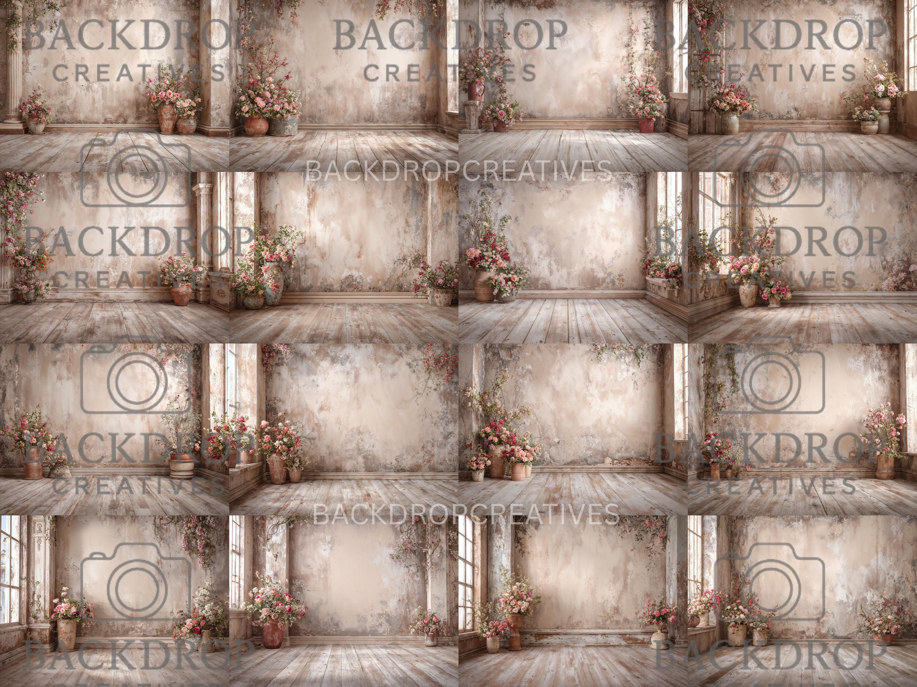 Fine Art Neutral Arch Set Digital Backdrops, Maternity Backdrops Bundle, Pregnancy Photo, Studio Overlays