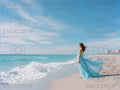 Sandy Beach Backdrop | Water Backdrop | Maternity Backdrop | Digital Backdrop | Beach Wedding Backdrop | Beach Backdrop (Digital Download)