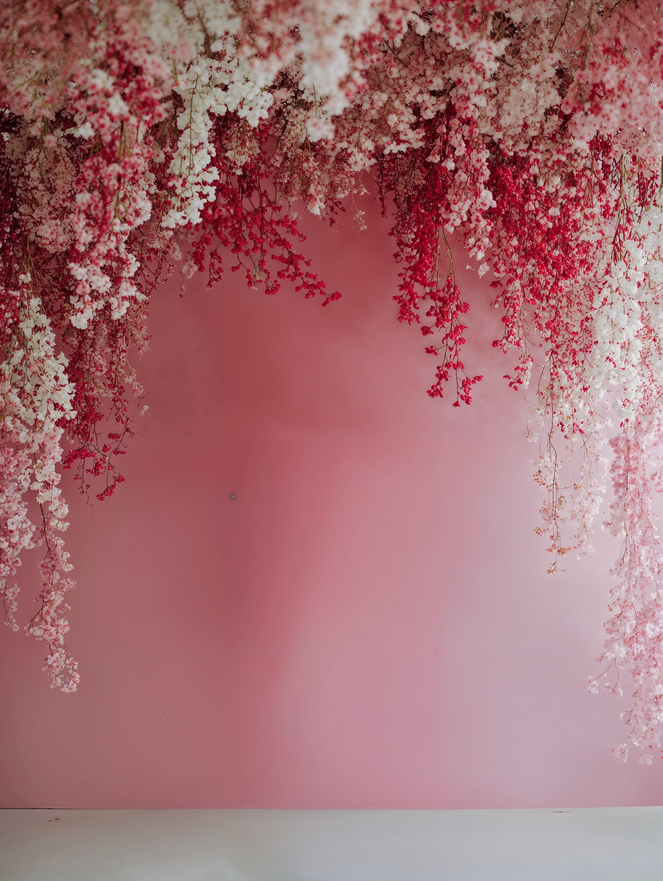 Pink Floral Digital Backdrops Set – Maternity Studio Backgrounds, Flower Blossom, Photoshop Overlays, Fine Art Textures