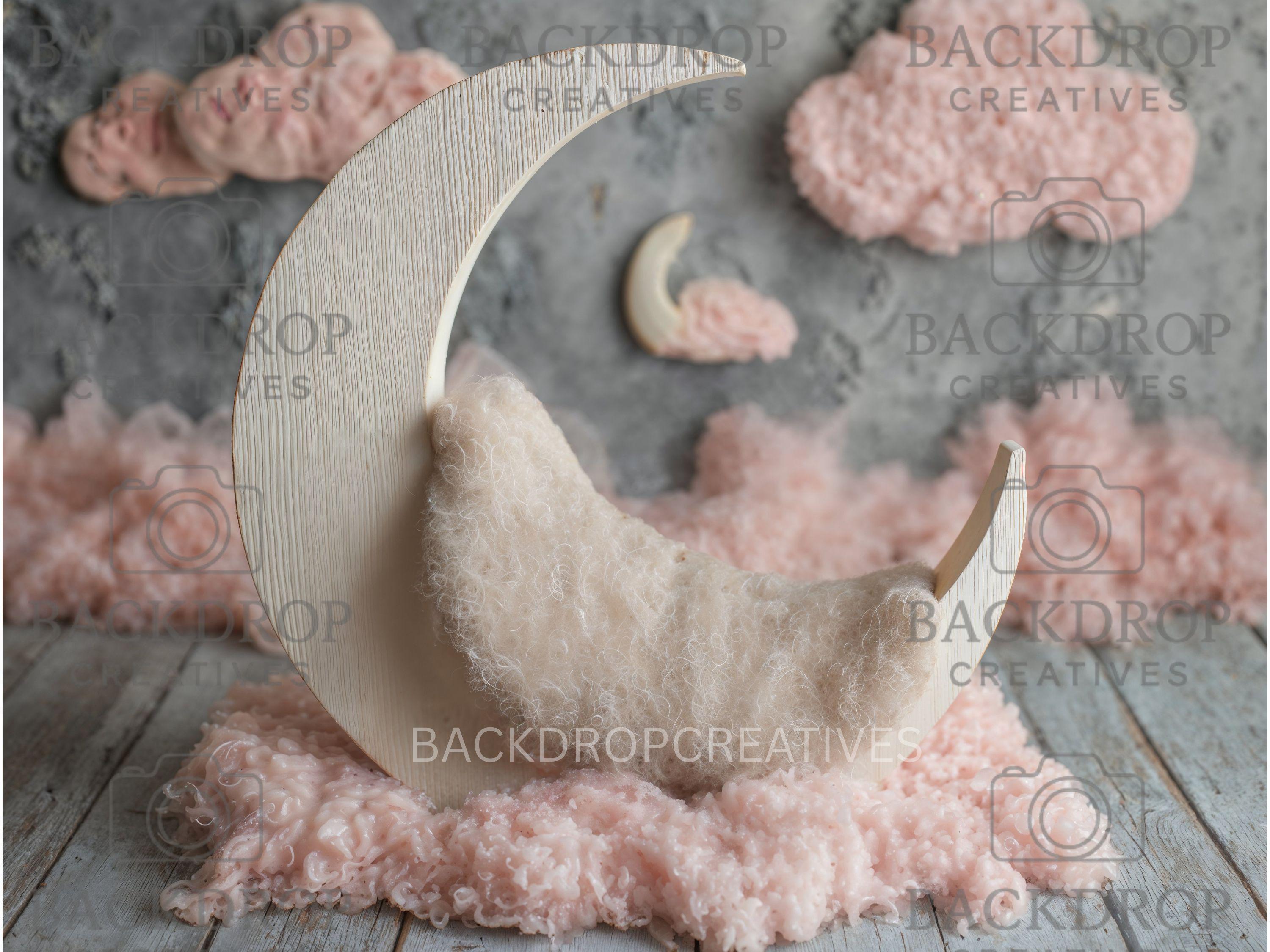 Baby Moon 6 Digital Backdrop, Newborn Background, Baby Backdrop, Newborn Backdrops, Photoshop Background