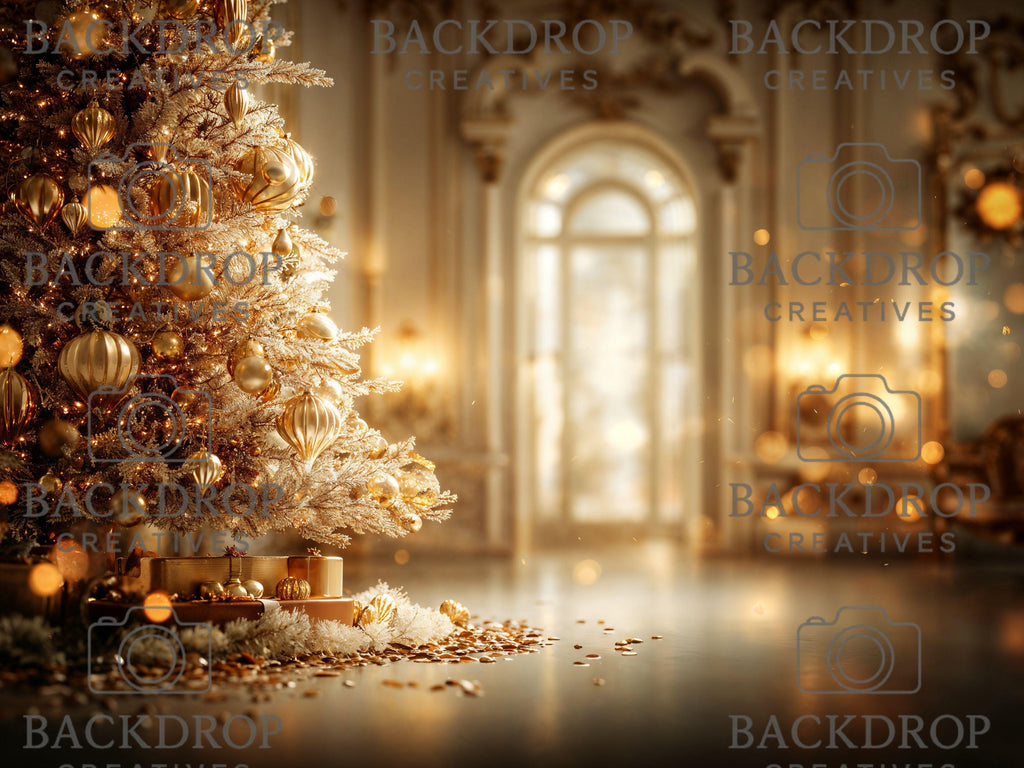 Gold Christmas Baby Toddler Set Digital Backdrops Bundle, Child Backdrops, Studio Overlays