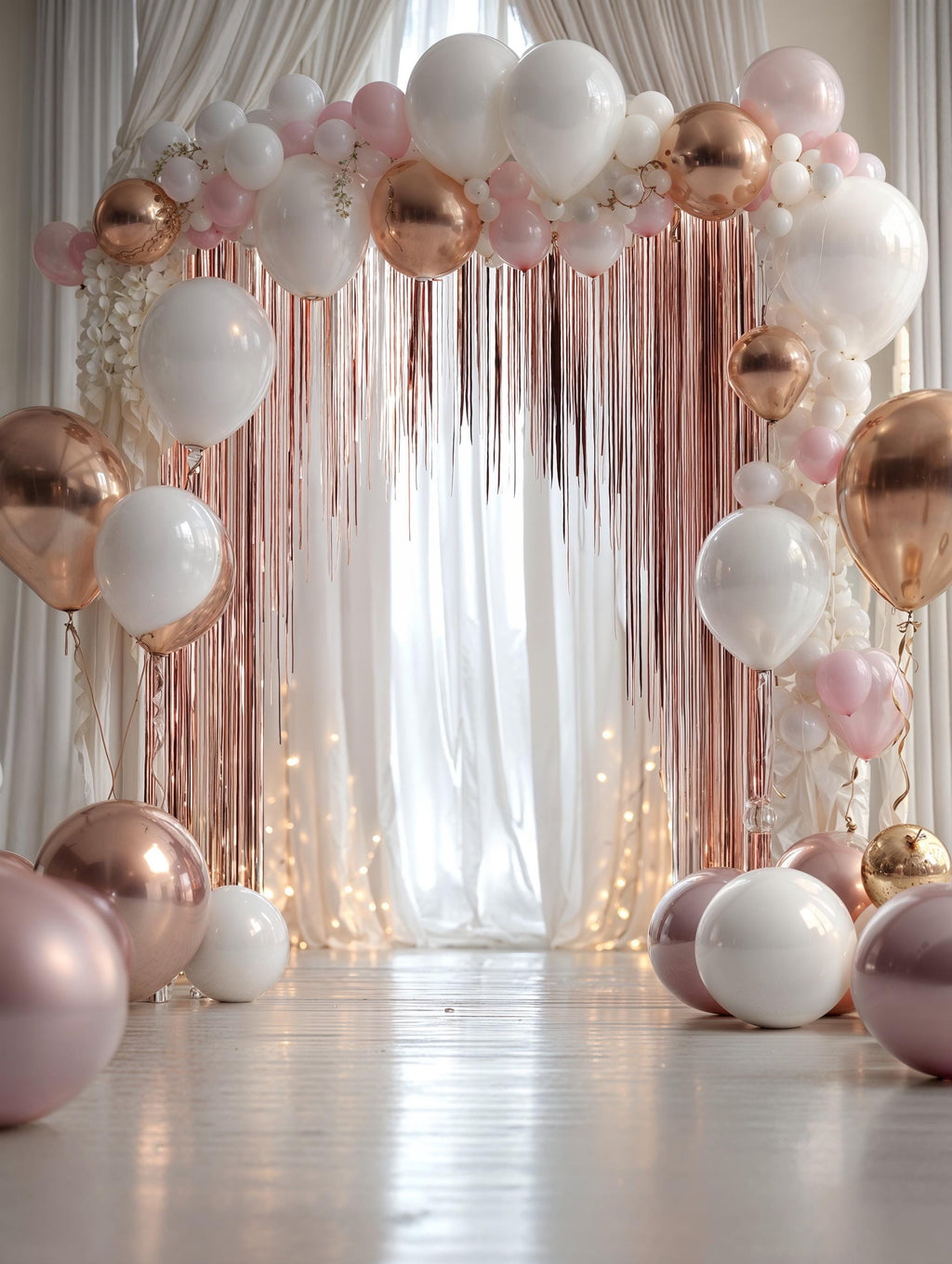 10 Kids Birthday Balloon Backdrops, Children Party Rainbow Balloon Arch Photography (Digital Download)