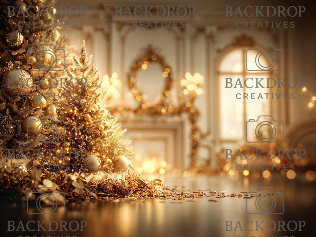 Gold Christmas Baby Toddler Set Digital Backdrops Bundle, Child Backdrops, Studio Overlays